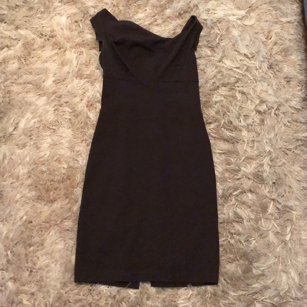 Cache Brown Fitted Dress Size 8